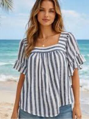 Like New beachlunchlounge Boho Hippie Peasant